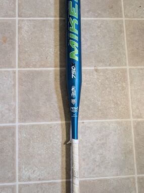 Miken Teal and Neon Green 750X Baseball/Softball Bat
